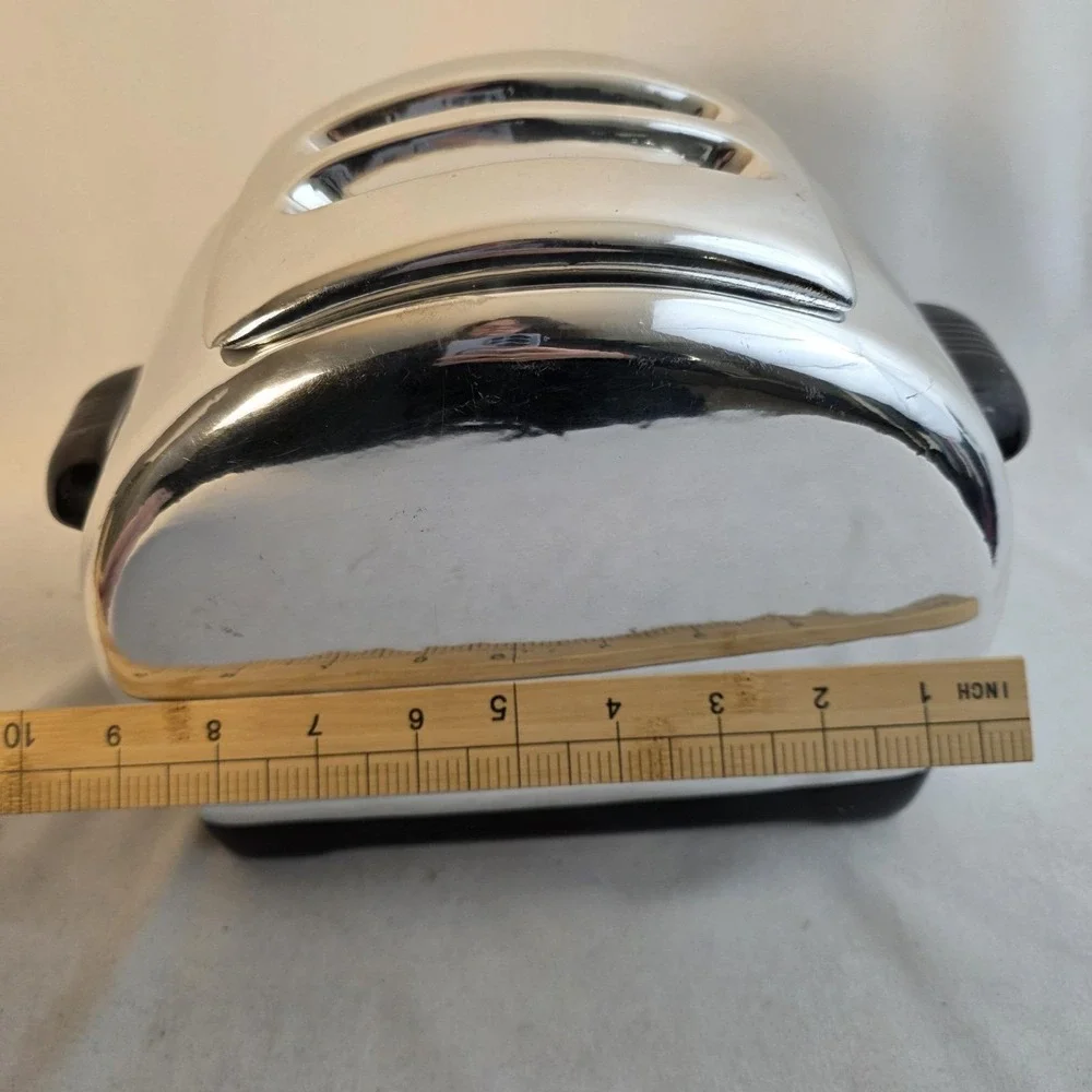 Treasure Craft RARE HTF Art Deco Silver Toaster Cookie Jar. Brave Little Toaster